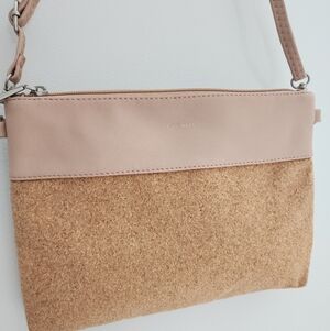 Pixie Mood Cork and pink vegan leather purse